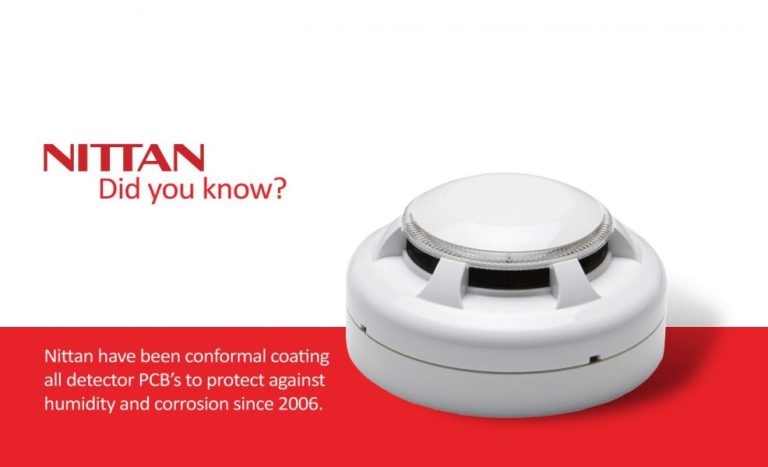 Nittan have been conformal coating all detector PCB's to protect against humidity and corrosion