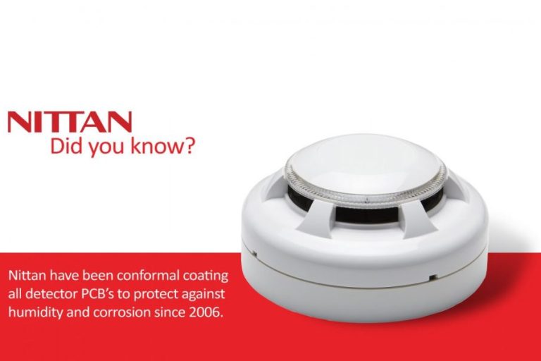 Nittan have been conformal coating all detector PCB's to protect against humidity and corrosion
