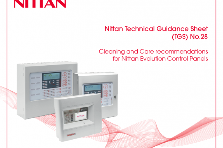 Cleaning and Care recommendations for Nittan Evolution Control Panels