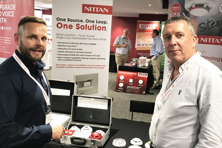 Nittan exhibit at FIM Expo Cardiff, 13th September 2022